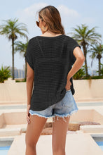 Load image into Gallery viewer, Round Neck Openwork Cover Up