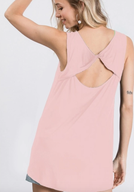 Blush Crisscross Back