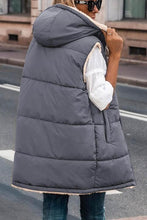 Load image into Gallery viewer, Zip-Up Longline Hooded Vest