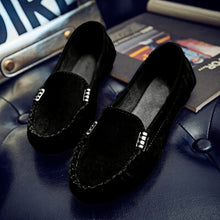 Load image into Gallery viewer, Metal Buckle Soft Round Toe Loafers