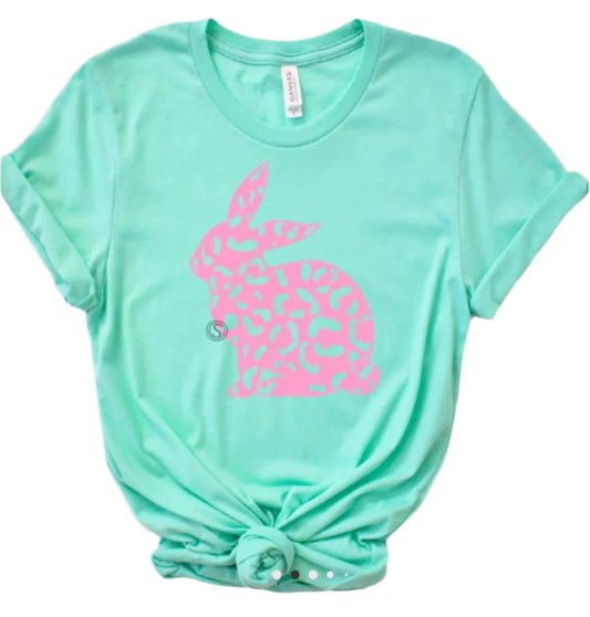Teal Cheetah Bunny