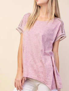 Short Sleeve with Lace Detail